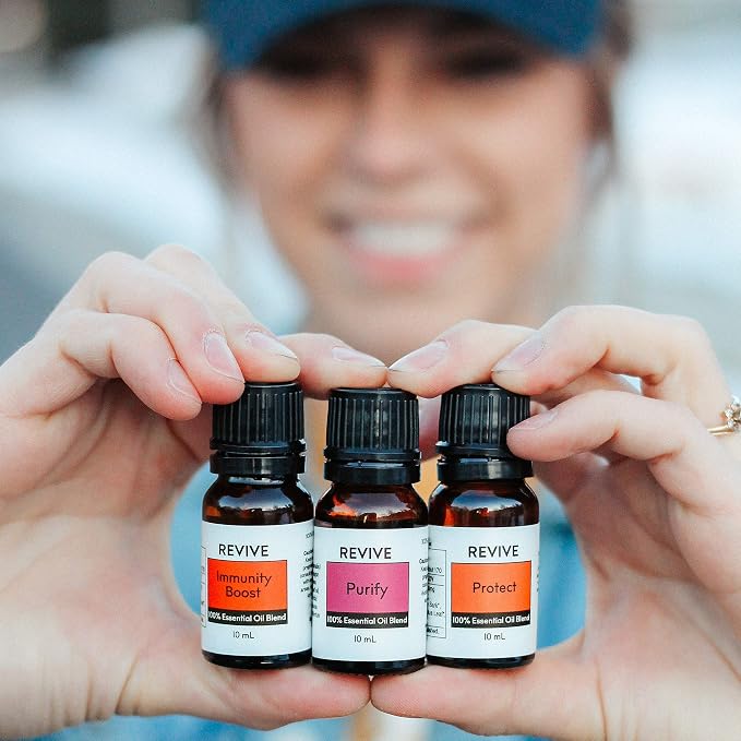 Cold & Flu Season Kit - Immunity Boost, Purify, and Protect Blends - 100% Pure Therapeutic Grade, for Diffuser, Humidifier, Massage, Aromatherapy, Cruelty Free - Unrefined Oils with No Fillers