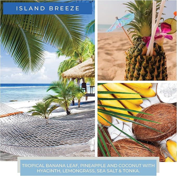 A Cheerful Giver - Island Breeze Baby Scented Glass Jar Candle (6oz) with Lid & True to Life Fragrance Made in USA