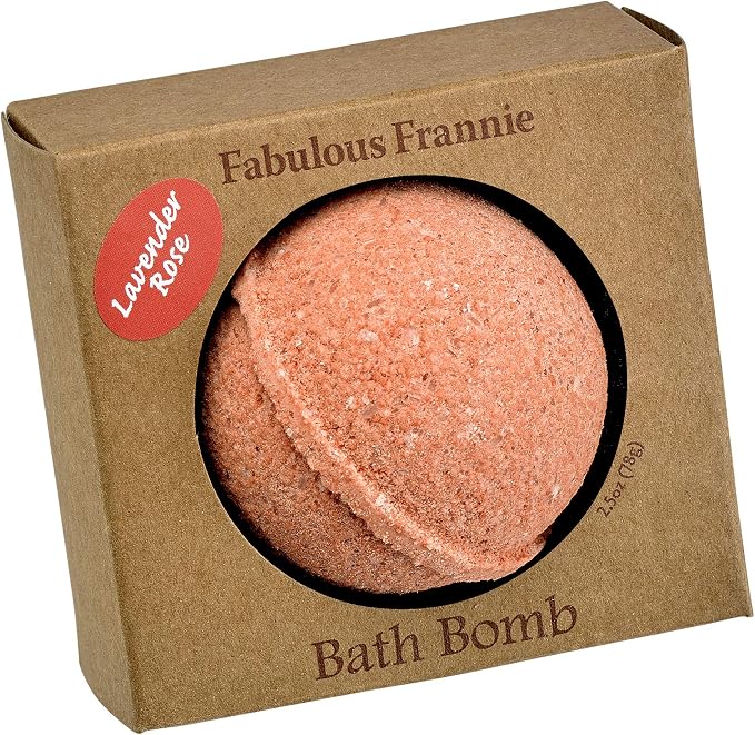 Fabulous Frannie Lavender Rose Natural, Handmade Bath Bomb Set, Rich in Essential Oil, Mineral Salt, Coconut Oil, Witch Hazel, Fizzies to Moisturize Skin 2.5oz (Pack of 1)
