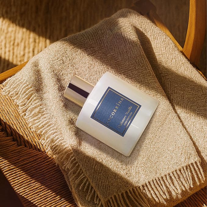 COCORRÍNA Reed Diffuser - Cashmere Vanilla 6.7 fl oz Reed Diffuser for Bedroom Bathroom Home Décor