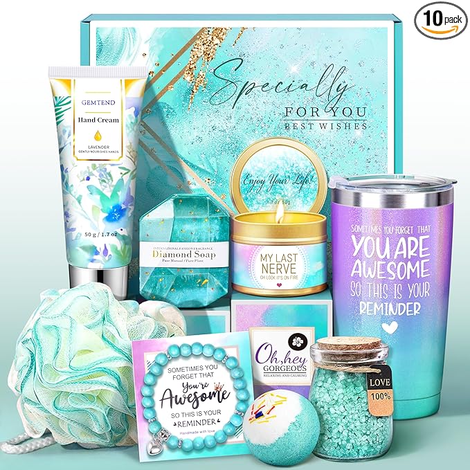 Birthday Gifts for Women, Gifts for Women, Mom, Wife, Girlfriend, Sister, Friends, Her, Relaxing Spa Gift Basket Self Care Gift, Christmas, Valentine's Day, Mother's Day Gift