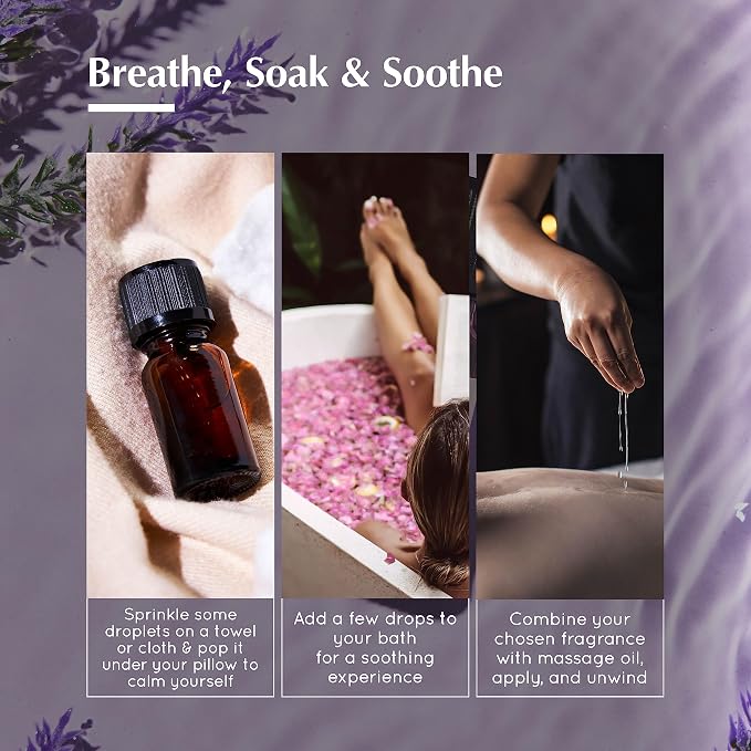 AROMAFUME Lavender Essential Oil - 100% Natural, Therapeutic Grade Essential Oil - Aromatherapy Oil for Diffusers, Gifts for Her - 10ml