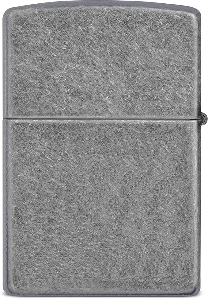 Zippo Antique Silver Plate Pocket Lighter - Windproof & Refillable Flip-Top Metal Lighter - Everyday Use Pocket Lighters - Luxury Lighters Made in USA