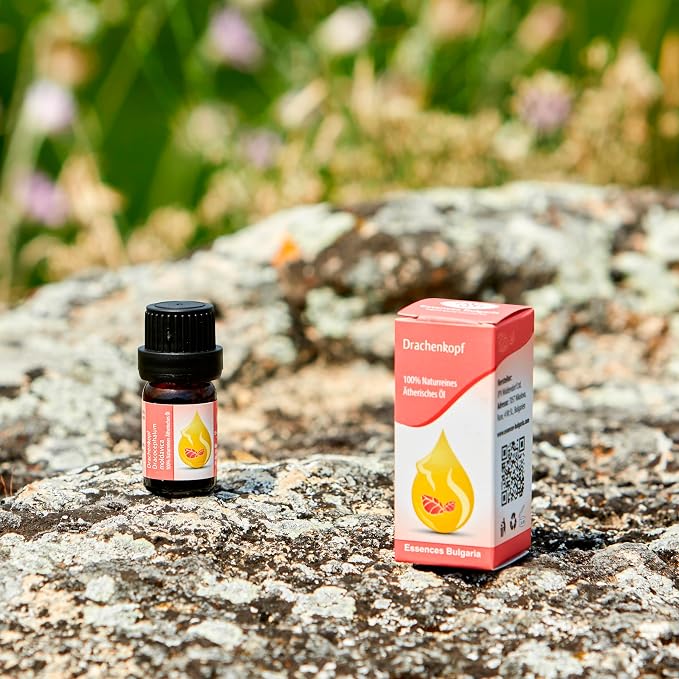 Essences Bulgaria Moldavian Dragonhead Essential Oil 1/3 Fl Oz | 10ml | Dracocephalum Moldavica | 100% Pure and Natural | Undiluted | Therapeutic Grade | Family Owned Farm | Steam-Distilled | Non-GMO