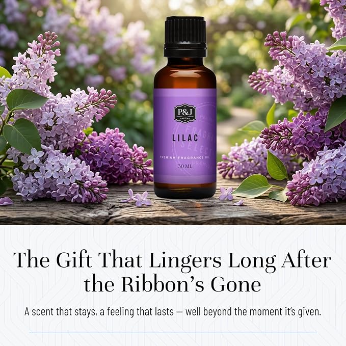 P&J Trading Fragrance Oil | Lilac Oil 30ml - Candle Scents for Candle Making, Freshie Scents, Soap Making Supplies, Diffuser Oil Scents