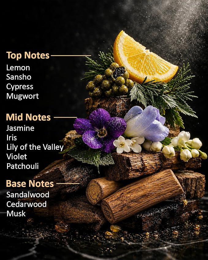 Hotel Diffuser Oil Inspired by Tokyo Peninsula – Fragrance & Essential Oil Blend for Waterless & Cold Air Diffusers – Sansho, Lemon, Sandal – Long-Lasting Aroma – Aromatherapy – 4 Fl Oz Glass Bottle