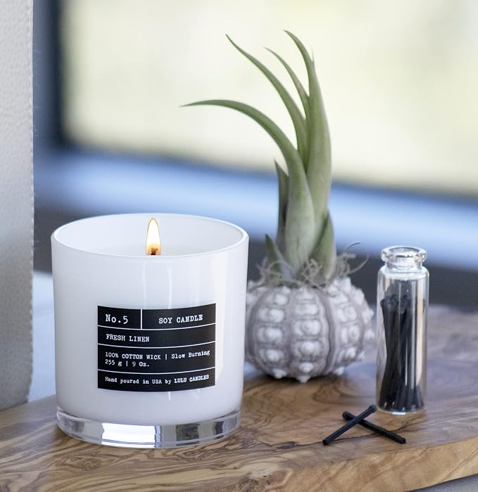 Lulu Candles | Wild Lemongrass | Luxury Scented Soy Jar Candle | Hand Poured in The USA | Highly Scented & Long Lasting (9 Oz. 2 Pack)