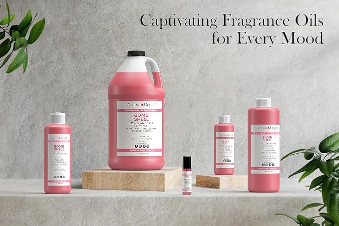 Bombshell Type 8 oz Fragrance Oil I Perfume I Skin Oil I Scented Oil. DIY Projects Such as Candles, Bath Bombs, Body Butters, Creams & Lotions. Few Drops in The Diffuser, Burners, or Warmers.