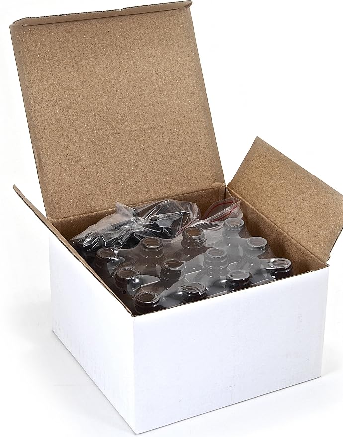 Vivaplex 12, Amber, 2 oz Glass Bottles, With Glass Eye Droppers