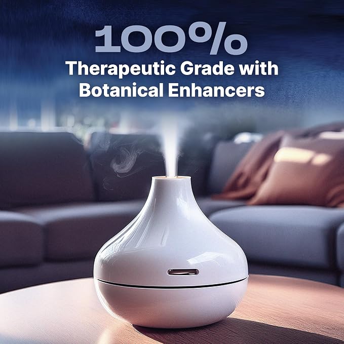 Diffuser Oil Set, 4 Scents of Aromatherapy Diffuser Oils, Office/Home Fragrance Essentials Crafted from Botanical Essential Oils to Help You Relax & Unwind, 0.33 fl oz/10 ml per Bottle