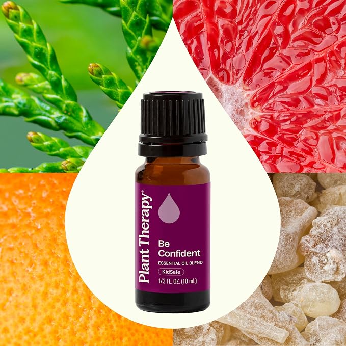 Plant Therapy Be Confident Essential Oil Blend 10 mL (1/3 oz) 100% Pure Essential Oils, Undiluted, Great for Diffusing or DIYs, Boost Confidence