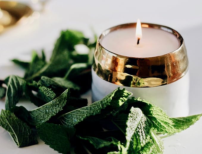 Hyggelight - The Growing Candle, Sandalwood & Vanilla Scented, 10oz Ceramic Pot, Aromatherapy Candles for Home, 100% Soy, Clara