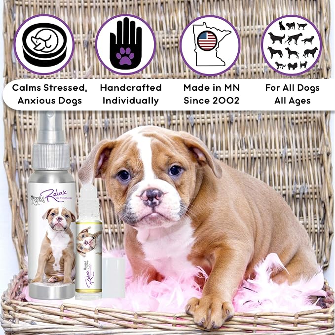 The Blissful Dog American Bulldog Relax Aromatherapy Spray for Your Dog's Anxiety
