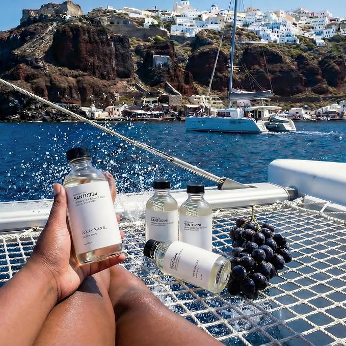 Hotel Diffuser Oil Inspired by Santorini Scent - Premium Fragrance Oil for Ultrasonic and Waterless Diffuser - 120 mL, 4 fl oz