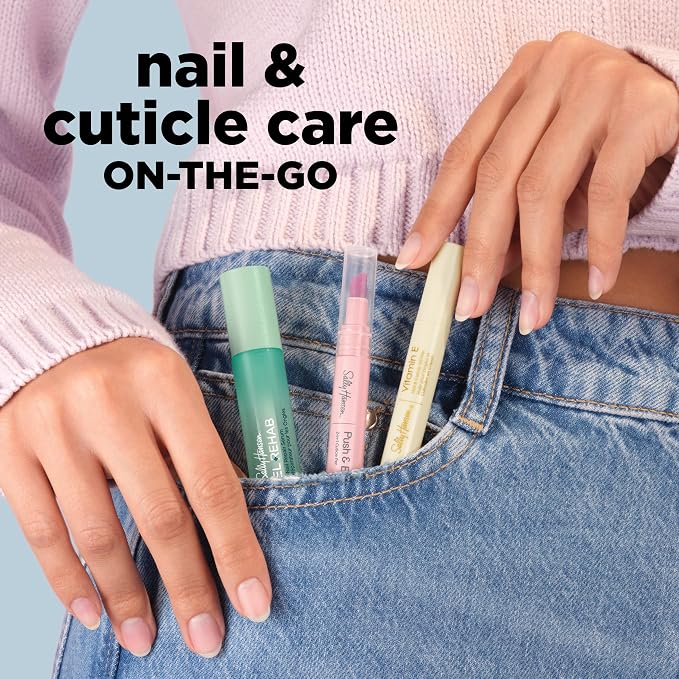 Sally Hansen Vitamin E Nail & Cuticle Treatment Pen | Hydrates and Conditions Dry Nails | Nourishing Formula with Apricot Oil | Smooth, Healthy-Looking Nails | Easy, Mess-Free Nail Care on the Go