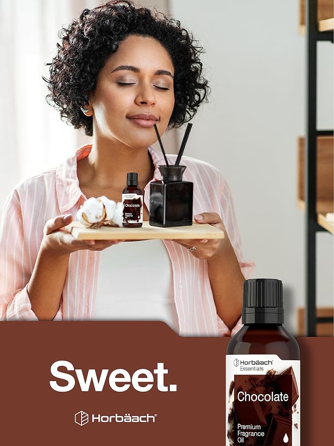 Horbäach Chocolate Fragrance Oil | 1 fl oz (30ml) | for Diffusers, Candle and Soap Making, DIY Projects & More | Premium Grade