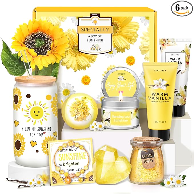 Gifts for Women,Bath and Body Gift 10 pcs Warm Vanilla Self Care Set for Friends,Her,Bestie,Mom,Wife Christmas Birthday Gifts