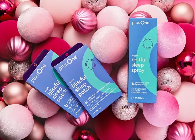 Plus One Blissful Sleep Spray – Magnesium, Lavender & Ashwagandha | Menopause-Friendly Aromatherapy Mist, Hormone-Free, Fragrance-Free for Relaxation, Calm & Rest