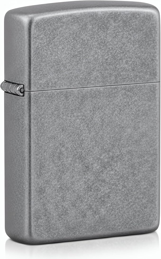 Zippo Antique Silver Plate Pocket Lighter - Windproof & Refillable Flip-Top Metal Lighter - Everyday Use Pocket Lighters - Luxury Lighters Made in USA