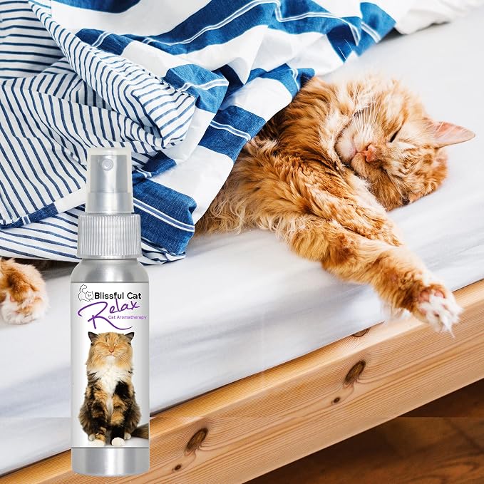 The Blissful Cat Relax Aromatherapy Spray for Your Cat's Anxiety, 2.67-Ounce