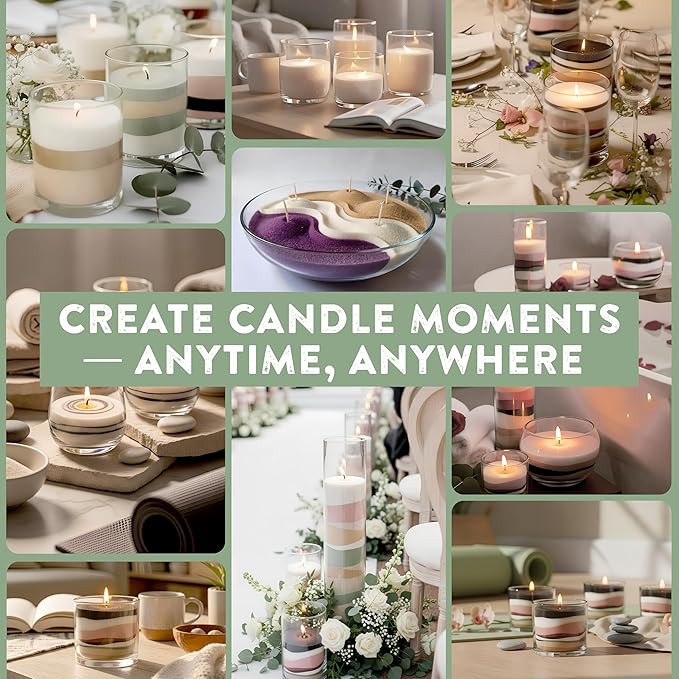 Pearled Candle Sand 10.5 oz (300g) – Bamboo Harmony Scented Candle, Green Color, Relaxing Aromatherapy, Home Decor, Stress Relief, Long-Lasting Burn