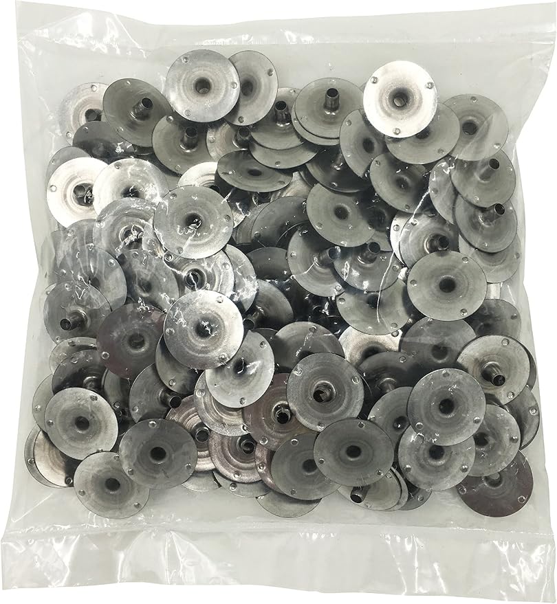 EricX Light 200pcs 20mm Metal Candle Wick Sustainer Tabs,for Candle Making,Candle DIY