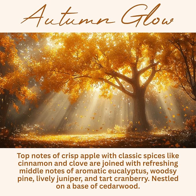 Wickless Fall Scented Candles for Candle Warmer Lamp, Many Scents to Choose, 100% Non-Toxic Soy Wax, Candle Melts for Warming Plate, Handmade in The USA (Autumn Glow)