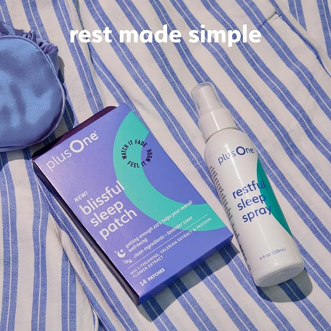 Plus One Blissful Sleep Spray – Magnesium, Lavender & Ashwagandha | Menopause-Friendly Aromatherapy Mist, Hormone-Free, Fragrance-Free for Relaxation, Calm & Rest