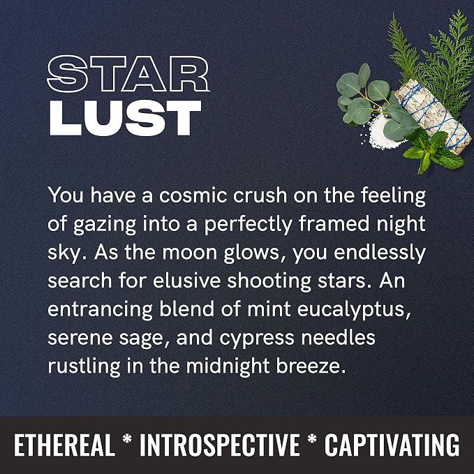 Friday Collective Star Lust Candle Fresh & Clean Scented Made with Essential Oils 3 Wicks 13.5 oz