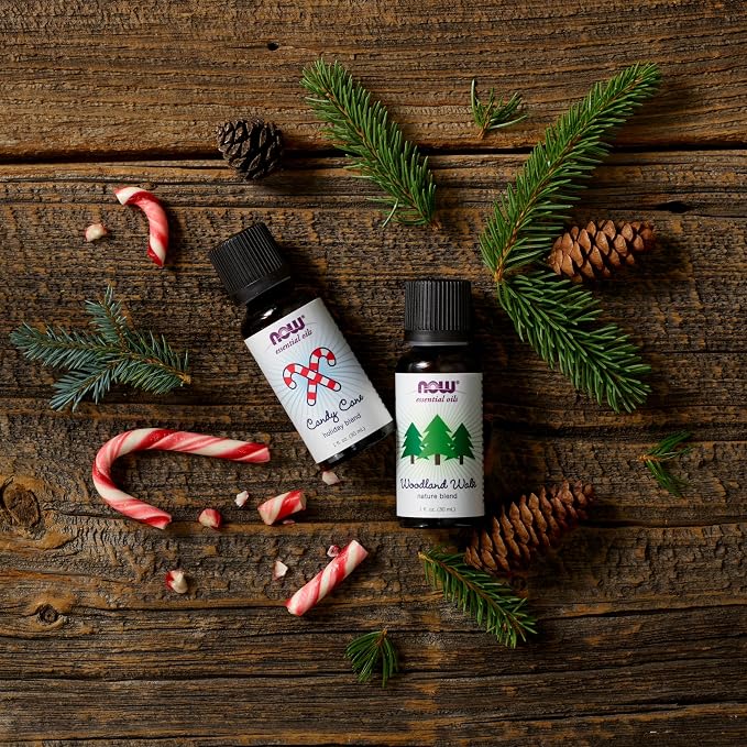 NOW Essential Oils, Woodland Walk Oil Blend, Calming Attributes with a Fresh and Woodsy Scent, Steam Distilled, 1-Ounce