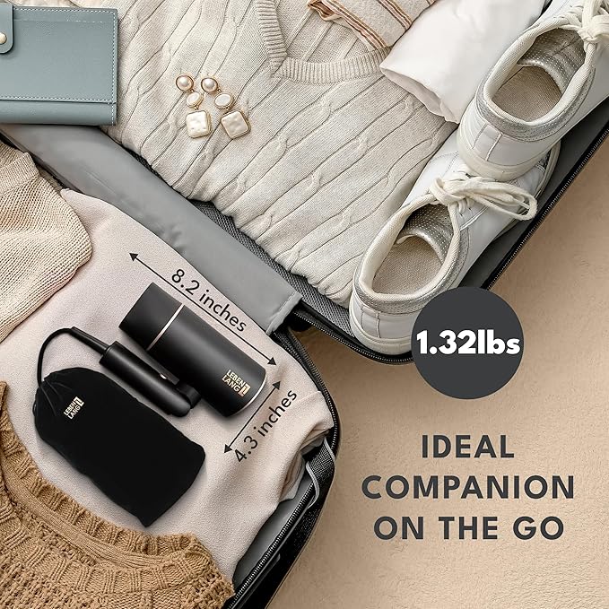 LEBENLANG Ionic Hair Dryer 1875W - Compact, Portable, Lightweight, with Diffuser and Bag for Travel