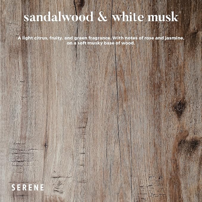Hidden Label Sandalwood White Musk Scented Candle, 30oz Large 3 Wick Candle for Home, 120H Long Lasting Natural Soy Wax, Strong Scent Throw for Large Rooms, Non-Toxic Stress Relief Gift for Women